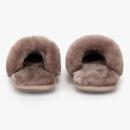 Ladies Poppy Open Toe Sheepskin Slider Coffee Extra Image 6 Preview